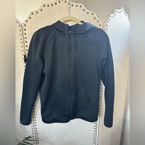 NIKE zip up jacket therma fit size small black
